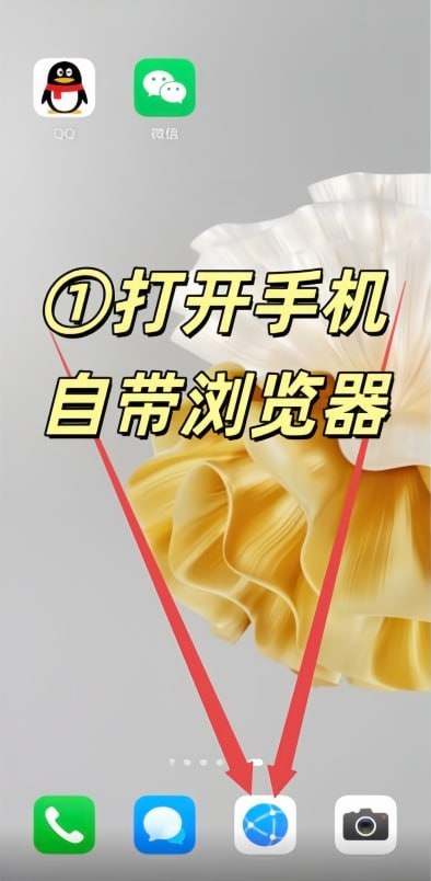 打开安卓手机自带浏览器